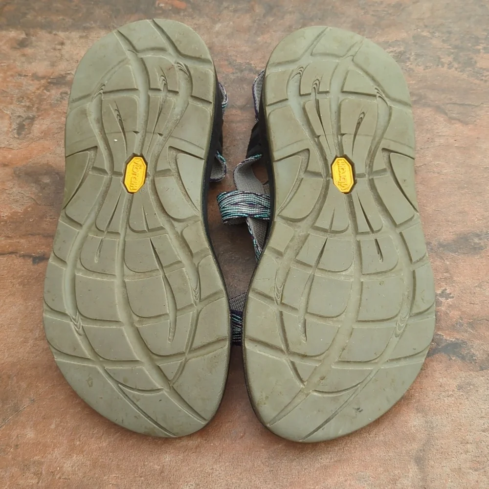 CHACO ZX2 Classic Yampa Hiking Comfort Sport Sandals Blue Chevron Women’s size 6 - Picture 6 of 6